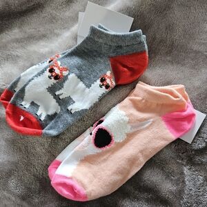 2 Pairs Llama Low-Cut Socks